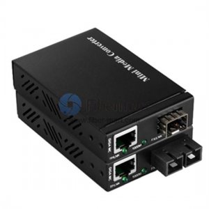 10/100/1000 M SFP zu RJ45 Externes Netzteil Mini-Gigabit-Medienkonverter