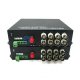 Multiplexeur vidéo optique 8 canaux et données bidirectionnelles 4 canaux vers fibre SM 20 km