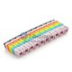 10 teile/los Farbe Label Numicic Kabel Draht Marker Identifikation für Cat5e Druck Typ