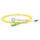 Cabo de remendo de fibra monomodo SC/APC para LC/UPC Plenum (OFNP) Simplex 9/125