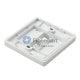Tomacorriente de placa de pared de fibra óptica LC dúplex de 2 puertos