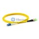 ST/APC to LC/UPC Plenum Duplex 9/125 Single-mode  Fiber Patch Cable