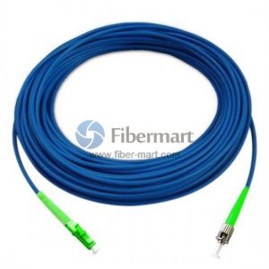 LC/APC to ST/APC Simplex Singlemode 9/125 Armored Patch Cable LC/APC to ST/APC Simplex Singlemode 9/125 Armored Patch Cable