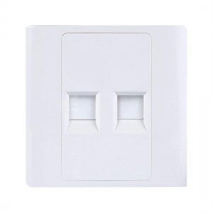 Two Ports Keystone Single Gang Wall Plate 86 Type Two Ports Keystone Single Gang Wall Plate 86 Type