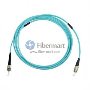 FC-ST Simplex OM4 Multimode Armored Fiber Patch Cable FC-ST Simplex OM4 Multimode Armored Fiber Patch Cable