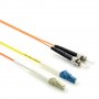 1m LC zu ST OM1 Mode-Conditioning LWL Patchkabel 1m LC zu ST OM1 Mode-Conditioning LWL Patchkabel