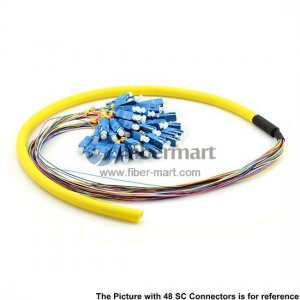 48-fiber 0.9mm 9/125 Single-mode LC/SC/ST/FC Bunch Pigtail 48-fiber 0.9mm 9/125 Single-mode LC/SC/ST/FC Bunch Pigtail