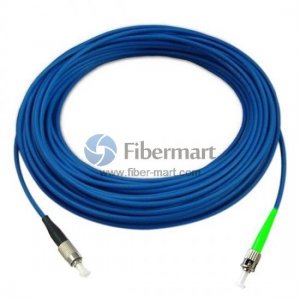 FC/UPC to ST/APC Simplex Singlemode 9/125 Armored Patch Cable FC/UPC to ST/APC Simplex Singlemode 9/125 Armored Patch Cable
