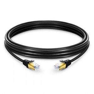 Cat7 Abgeschirmtes (SSTP) Ethernet Netzwerk Patchkabel, schwarzes PVC, 3 m (9.84ft) Cat7 Abgeschirmtes (SSTP) Ethernet Netzwerk Patchkabel, schwarzes PVC, 3 m (9.84ft)