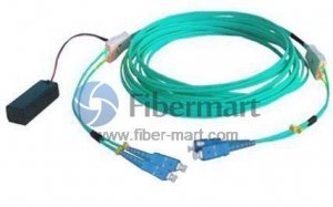 SC-SC Duplex OM3 Multi-mode (50/125) Tracer fiber patch cord SC-SC Duplex OM3 Multi-mode (50/125) Tracer fiber patch cord
