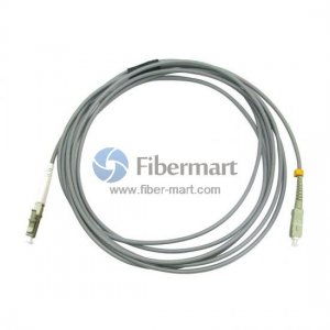 SC/UPC to LC/UPC Simplex Multimode OM2 Armored Patch Cable SC/UPC to LC/UPC Simplex Multimode OM2 Armored Patch Cable
