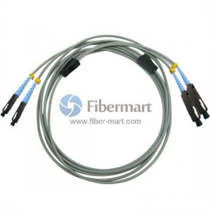 MU/UPC to MU/UPC Duplex Multimode OM1 Armored Patch Cable MU/UPC to MU/UPC Duplex Multimode OM1 Armored Patch Cable