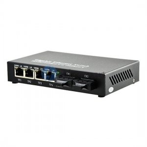 10/100/1000M Dual Fiber 1310nm 20km zwei Fiber Ports + 4RJ45 Ethernet Fiber Media Converter 10/100/1000M Dual Fiber 1310nm 20km zwei Fiber Ports + 4RJ45 Ethernet Fiber Media Converter