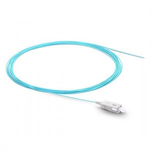 2M Simplex SC/UPC OM3 Multimode Fiber Optic Pigtail 0.9mm PVC Jacket 2M Simplex SC/UPC OM3 Multimode Fiber Optic Pigtail 0.9mm PVC Jacket