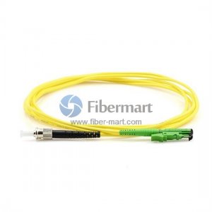 ST/UPC auf E2000/APC Singlemode 9/125 Simplex Glasfaser Patchkabel ST/UPC auf E2000/APC Singlemode 9/125 Simplex Glasfaser Patchkabel