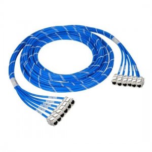 1 m 6-Buchse auf 6-Buchse CAT6A geschirmtes vorkonfektioniertes Kupfer-Trunk-Kabel 1 m 6-Buchse auf 6-Buchse CAT6A geschirmtes vorkonfektioniertes Kupfer-Trunk-Kabel