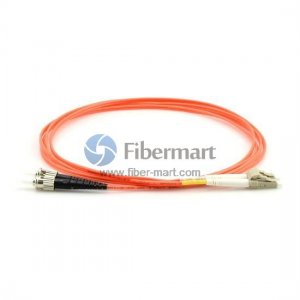 LC-ST Duplex OM2 Multimode Fiber Patch Cable
