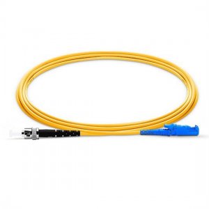 ST UPC to E2000 UPC Simplex PVC/LSZH/OFNP 9/125 Single Mode Fiber Patch Cable ST UPC to E2000 UPC Simplex PVC/LSZH/OFNP 9/125 Single Mode Fiber Patch Cable