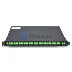 2x32 Glasfaser-SPS-Splitter mit 1U 19 Metallbox für Rackmontage 2x32 Glasfaser-SPS-Splitter mit 1U 19 Metallbox für Rackmontage