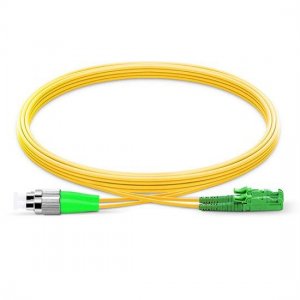 FC APC auf E2000 APC Duplex PVC/LSZH/OFNP 9/125 Singlemode-Glasfaser-Patchkabel FC APC auf E2000 APC Duplex PVC/LSZH/OFNP 9/125 Singlemode-Glasfaser-Patchkabel