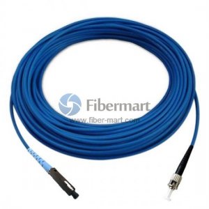 ST/UPC to MU/UPC Simplex Singlemode 9/125 Armored Patch Cable ST/UPC to MU/UPC Simplex Singlemode 9/125 Armored Patch Cable