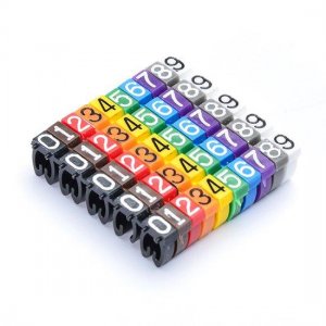 10 teile/los Farbe Label Numerische Kabel Draht Marker Identifikation für Cat5 Schriftzug stil 10 teile/los Farbe Label Numerische Kabel Draht Marker Identifikation für Cat5 Schriftzug stil