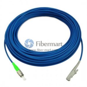 FC/APC zu E2000/UPC Simplex Singlemode 9/125 gepanzertes Patchkabel FC/APC zu E2000/UPC Simplex Singlemode 9/125 gepanzertes Patchkabel