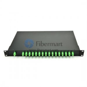 1x16 Fiber PLC Splitter mit 1U 19 Rack Mount Metallbox 1x16 Fiber PLC Splitter mit 1U 19 Rack Mount Metallbox