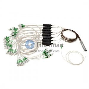 1x64 Glasfaser-SPS-Splitter mit Fan-Out-Kits 1x64 Glasfaser-SPS-Splitter mit Fan-Out-Kits