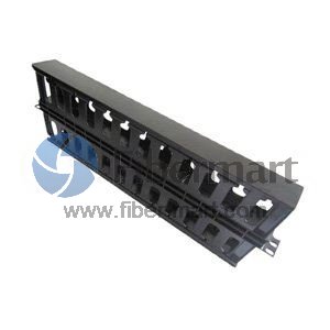 2 U Plastic Two Space Cable Management Panel 2 U Plastic Two Space Cable Management Panel