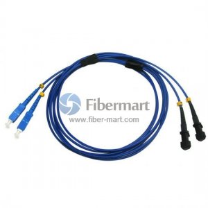 SC/UPC to MTRJ/UPC Duplex Singlemode 9/125 Armored Patch Cable SC/UPC to MTRJ/UPC Duplex Singlemode 9/125 Armored Patch Cable