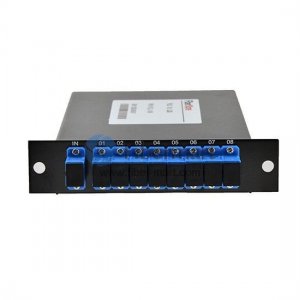 1x8 Fiber PLC Splitter with Standard LGX Metal Box 1x8 Fiber PLC Splitter with Standard LGX Metal Box