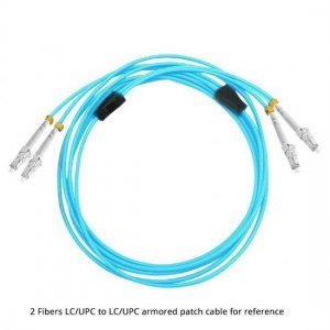 Custom FC to FC 6 Fibers OM4 Multimode Armored Breakout Cable 3.0mm Legs Custom FC to FC 6 Fibers OM4 Multimode Armored Breakout Cable 3.0mm Legs