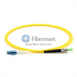 ST/APC to LC/UPC Plenum(OFNP) Simplex 9/125 Single-mode Fiber Patch Cable ST/APC to LC/UPC Plenum(OFNP) Simplex 9/125 Single-mode Fiber Patch Cable