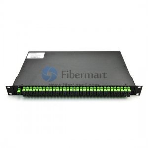 1x64 Fiber PLC Splitter with 1U 19 Rack Mount Metal Fiber Splitter Box 1x64 Fiber PLC Splitter with 1U 19 Rack Mount Metal Fiber Splitter Box