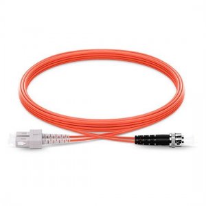 1M SC UPC to ST UPC Duplex 2.0mm LSZH OM2 Multimode Fiber Optic Patch Cable 1M SC UPC to ST UPC Duplex 2.0mm LSZH OM2 Multimode Fiber Optic Patch Cable