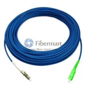 LC/UPC to SC/APC Simplex Singlemode 9/125 Armored Patch Cable LC/UPC to SC/APC Simplex Singlemode 9/125 Armored Patch Cable