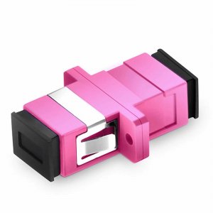 SC/UPC to SC/UPC OM4 Multimode Simplex Fiber Optic Adapter SC/UPC to SC/UPC OM4 Multimode Simplex Fiber Optic Adapter