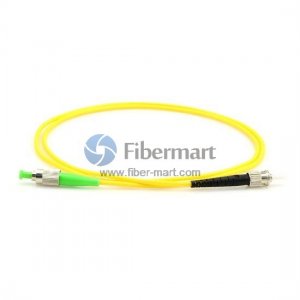 FC/APC to ST/UPC Plenum(OFNP) Simplex 9/125 Single-mode Fiber Patch Cable FC/APC to ST/UPC Plenum(OFNP) Simplex 9/125 Single-mode Fiber Patch Cable
