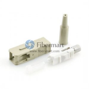 SC UPC Polish Multimode Simplex 0.9mm Boot Fiber Optic Connector SC UPC Polish Multimode Simplex 0.9mm Boot Fiber Optic Connector