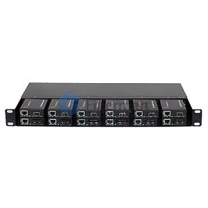 1U Height 12 Slots Mini Media Converter Rack Mount Chassis with Dual Power AC 220V 1U Height 12 Slots Mini Media Converter Rack Mount Chassis with Dual Power AC 220V