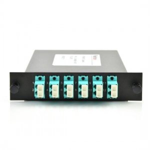 MTP to 6 LC UPC Duplex 0.35dB IL Polarity A 12 Fibers OM4 MTP LGX Cassette MTP to 6 LC UPC Duplex 0.35dB IL Polarity A 12 Fibers OM4 MTP LGX Cassette