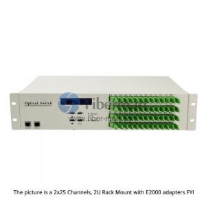 Customized 1xN Multi-channel Opto-Mechanical Optical Switch 19 Rackmount Customized 1xN Multi-channel Opto-Mechanical Optical Switch 19 Rackmount