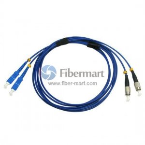 FC/UPC to SC/UPC Duplex Singlemode 9/125 Armored Patch Cable FC/UPC to SC/UPC Duplex Singlemode 9/125 Armored Patch Cable