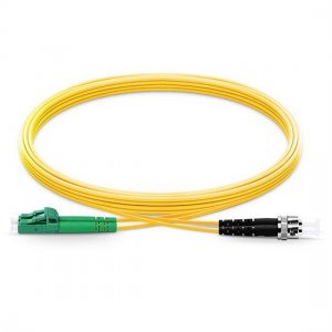 LC APC to ST UPC Duplex PVC/LSZH/OFNP 9/125 Single Mode Fiber Patch Cable LC APC to ST UPC Duplex PVC/LSZH/OFNP 9/125 Single Mode Fiber Patch Cable