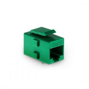 Cat6 RJ45 (8P8C) Unshielded Coupler Keystone Insert Module Green Cat6 RJ45 (8P8C) Unshielded Coupler Keystone Insert Module Green