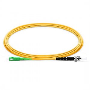SC APC to ST UPC Simplex PVC/LSZH/OFNP 9/125 Single Mode Fiber Patch Cable SC APC to ST UPC Simplex PVC/LSZH/OFNP 9/125 Single Mode Fiber Patch Cable