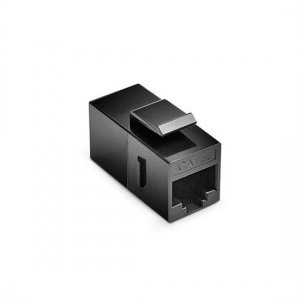 Cat5e RJ45 Coupler Unshielded Coupler Keystone Insert Module Black Cat5e RJ45 Coupler Unshielded Coupler Keystone Insert Module Black