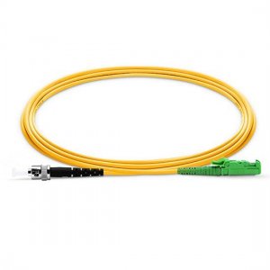 ST UPC to E2000 APC Simplex PVC/LSZH/OFNP 9/125 Single Mode Fiber Patch Cable ST UPC to E2000 APC Simplex PVC/LSZH/OFNP 9/125 Single Mode Fiber Patch Cable