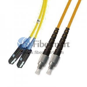 FC/APC to MU/UPC Plenum(OFNP) Duplex 9/125 Single-mode Fiber Patch Cable FC/APC to MU/UPC Plenum(OFNP) Duplex 9/125 Single-mode Fiber Patch Cable